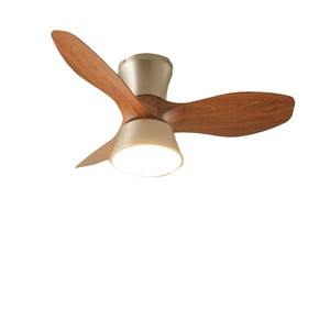 Ventilateur de plafond rétro américain médiéval français avec 5 pales moteur à courant continu à fréquence variable corps en verre pour chambre étude restaurant utilisation - Product Image 4