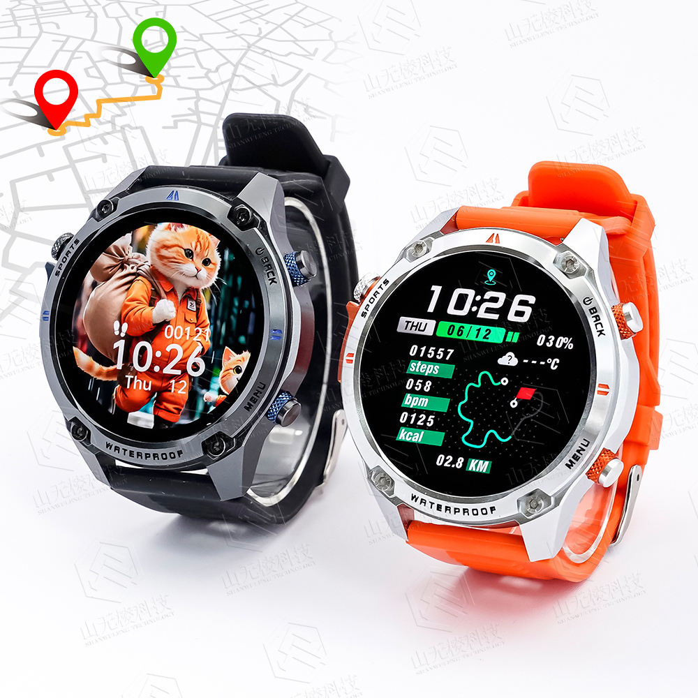 G100 Dual-band L1+L5 Built-in GPS Round Relojes Smartwatch 1.43'' Amoled BT Call 50M Waterproof Smart Watch for Men Women 2025