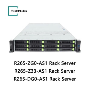 เซิร์ฟเวอร์แบบแร็คซ็อกเก็ตเดี่ยว R265 ZG0 Z33 DG0 AS1 2U รองรับ AMD EPYC 9006 DDR5 ช่องใส่ฮาร์ดดิสก์ 12/8 ช่อง พร้อมการเร่งความเร็วด้วย GPU สำหรับองค์กร - Product Image 1