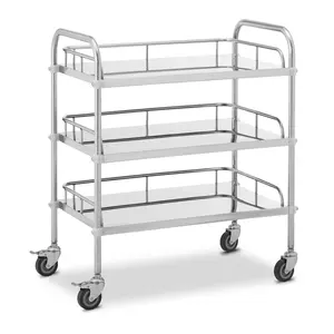 Top Quality Italian Lancart Stainless Steel Medical Hospital Trolley Instruments Cart Surgical For Sale