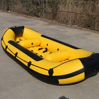 Bateau à la dérive gonflable d'eau blanche de PVC de la CE 12ft bateau de sauvetage de radeau de rivière