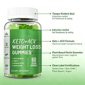 Gomitas <span class=keywords><strong>Keto</strong></span> al por Mayor, Suplemento Dietético, 60 Unidades, Formato de Gomitas Suaves y Coloridas para el Bienestar Diario, Marca Privada - Product Image 2