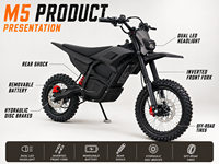 M5 Ultra 2800W 48V 20Ah Mid Drive Motor Adult Off-Road Motorcycle 75KM/H