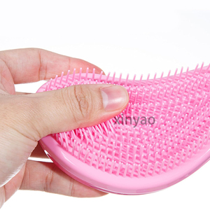 <span class=keywords><strong>Brosse</strong></span> à cheveux démêlante douce anti-statique en ABS avec logo personnalisé pour femmes, pour cheveux raides, bouclés, secs ou mouillés - Product Image 4