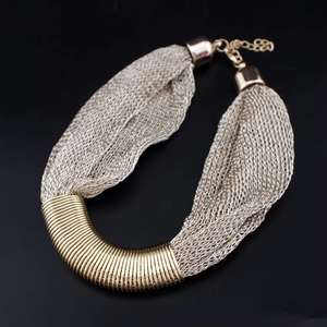 Delle donne Handmade di Fascino Della Collana Del Choker Collari Corda Robusta Catena Dichiarazione Collane Vestiti di Vendita Calda Dei Monili di Disegno - Product Image 5
