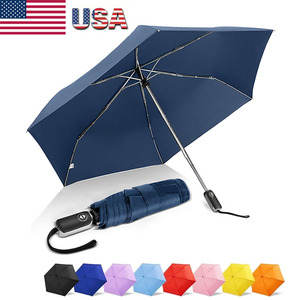 <span class=keywords><strong>Parapluie</strong></span> pliant compact de voyage pour adultes, 21 pouces, en pongé 210T, ouverture <span class=keywords><strong>automatique</strong></span>, poignée plate, impression personnalisée, pour femmes - Product Image 1