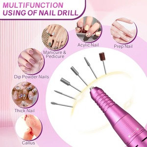 Machine à percer les ongles professionnelle 40000 tr/min, perceuse électrique sans fil pour ongles, ponceuse à ongles avec diamant, outils professionnels pour le nail art - Product Image 6