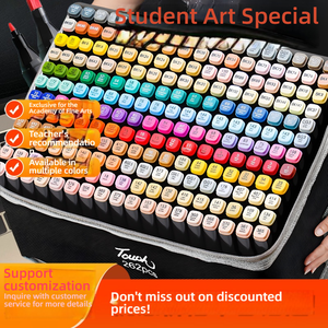 双头触摸彩色笔套装水彩和油性学生儿童绘图笔30 262色 - Product Image 5