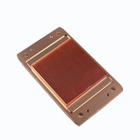 Dissipateur thermique électronique à lame en cuivre dentée haute densité personnalisé, pour le refroidissement des ordinateurs de contrôle industriel et des systèmes de stockage d'énergie nouvelle
