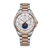 SAGA-Reloj de pulsera de acero inoxidable con diamantes, joyería ostentosa de lujo, 904L, regalo de boda