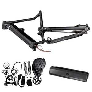 Kit de cadre E-MTB 148*12mm 17'' 19'' pour <span class=keywords><strong>moteur</strong></span> central <span class=keywords><strong>Bafang</strong></span> Torque M510 M560, cadre de vélo électrique Enduro AM 29ER avec batterie 48V 21Ah - Product Image 6