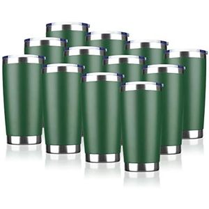 Travel Coffee Tumbler 20 Oz <b>Stainless</b> <b>Steel</b> Insulated Mug With Lid Portable Outdoor Use Navy Blue - Product Image 3