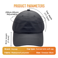 Casquettes de papa unisexes non structurées à 6 panneaux de haute qualité en gros avec logo brodé personnalisé et visière incurvée