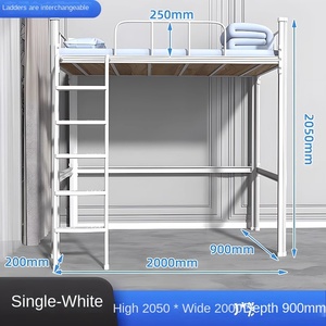 Lit superposé moderne KENING en fer forgé pour dortoir, idéal pour étudiants et appartements scolaires - Product Image 2