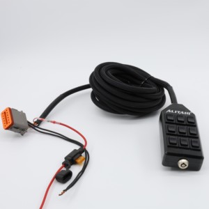 Contrôleur de <span class=keywords><strong>suspension</strong></span> pneumatique 12V <span class=keywords><strong>noir</strong></span>, 9 interrupteurs, 5M, bouton de commande, <span class=keywords><strong>suspension</strong></span> pneumatique - Product Image 4