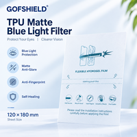 Film Pelindung Layar Anti Cahaya Biru TPU Matte Grosir Ukuran 120*180mm Bahan Lembaran untuk Mesin Pemotong Plotter Lindungi Mata Anda