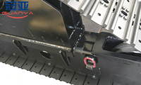 Châssis sur chenilles triangulaires en acier sur mesure, capacité 5 tonnes, pour engin de forage minier, approvisionnement direct usine OEM