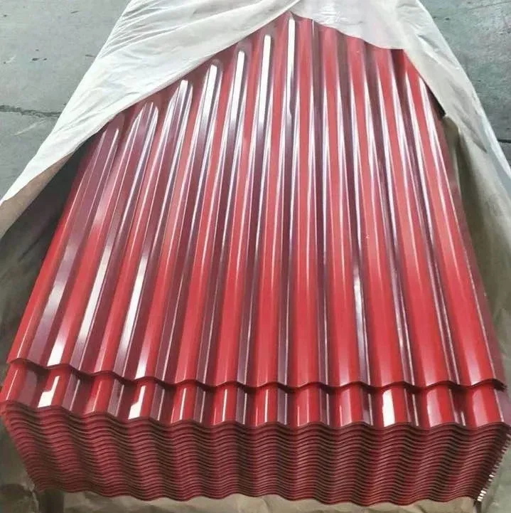 Kim loại vật liệu xây dựng bgw 34 sóng prepainted màu Roof Tiles giá ppgi mạ kẽm Z30 sóng kim loại tấm lợp