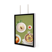 Boîte à lumière magnétique led magnifiquement conçue boîte à lumière magnétique led mince tableau de menu ristorante