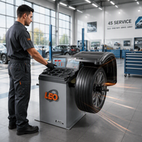 Équipement d'alignement de roues haute précision LEO L9002 avec affichage numérique, équilibreuse de pneus, mesure entièrement automatique 1g, 140 tr/min, roue maximale 70 kg