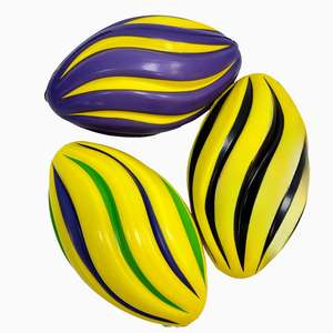 Joylit Promotional Buntes benutzer definiertes Logo Karneval 7 ''PU Soft Foam Rugby ball American Football Shaped Stress Ball - Product Image 2