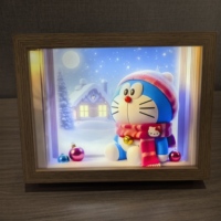 Bingkai foto cermin dekoratif LED Modern pencetak UV Anime 3 jenis lampu dapat diganti hangat putih Mini untuk kamar tidur berkualitas tinggi