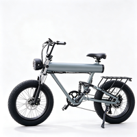 Vélo électrique rétro à gros pneus 48V avec écran LCD