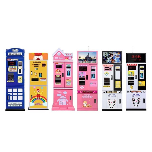 Token Vending Machine Automatic Smart Bill to Coin Change Machine Metal for Game Center Arcade Amusement Token Vending Machine