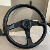 Volant de voiture universel 14 pouces 350mm en cuir suédé Drift Racing Game Volant