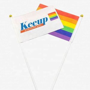 Cheap Polyester Car <b>Flags</b> Customized Print Waving Hand <b>Flags</b> Promotion Gay Pride Window Hand Held <b>Flag</b> for Car - Product Image 4