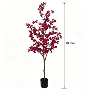 Real Touch Artificial Bougainvillea <b>Trellis</b>, Large Pink/Purple Flowers Climbing Plant, Wedding Arch Backdrop Party Hanging - Product Image 2