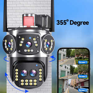Wifi không thấm nước CCTV PTZ camera không dây với tầm nhìn ban đêm và Hai camera an ninh mạng âm thanh có ba màn hình - Product Image 4