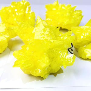 Petite quantité minimale de commande acceptée Fengshui <span class=keywords><strong>jaune</strong></span> cristal <span class=keywords><strong>pierre</strong></span> brut <span class=keywords><strong>soufre</strong></span> cristal grappe pour la décoration de la maison - Product Image 1