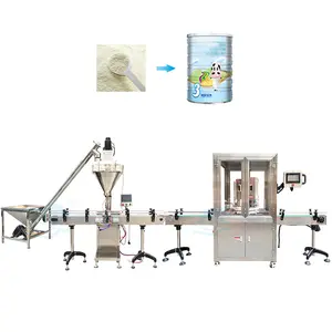 锡铝罐螺旋钻杯自动咖啡干奶粉瓶灌装机