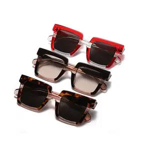 Red Sunglasses Hot Selling Transparent Red Color Lamination Sunglasses Bicycle Sunglasses 2024 Luxury For Mens