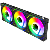Ventilateurs de refroidissement sans fil AntarcChill 120 mm ARGB pour PC Gaming, lot de 3, pour boîtier, refroidisseur d'eau, kit de refroidissement CPU, haute performance