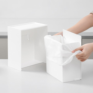 Cesta de almacenamiento montada en la pared Baño Caja de almacenamiento para el hogar Caja de papel higiénico-Estante de caja de pañuelos impermeable - Product Image 4