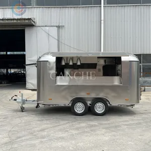 Carritos de Hot Dogs Personalizados de Acero Inoxidable, Remolque Móvil para Cocinar Comida en la Calle - Product Image 6