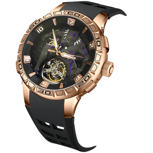 <span class=keywords><strong>Montre</strong></span> mécanique automatique HANBORO Black Panther squelettée pour homme, style super-héros, haute qualité, 47 mm, aiguilles, acier inoxydable - Product Image 6