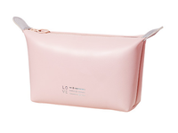 Pochette de toilette en cuir PU de qualité supérieure, résistante à l'eau, minimaliste, couleur macaron, pochette de voyage, organiseur de maquillage portable
