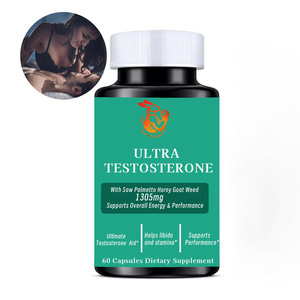 Cápsulas Ultra Male Enhancement con Saw Palmetto, Suplemento Herbal para Energía y Resistencia en Adultos, Directo de Fábrica - Product Image 1