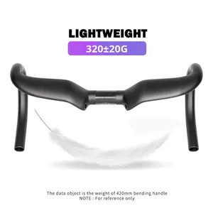 HB03 Chất lượng cao OEM tùy chỉnh 31.8*300-400mm đầy đủ T800 sợi Carbon Đường tay lái, chuyên cho xe đạp theo dõi - Product Image 6