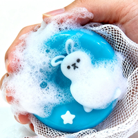 Savon Solide Transparent Fait Main pour Enfants, Motif Lapin et Étoile, Marque Privée, Bain Naturel, Parfum Personnalisé, Savon Professionnel Direct