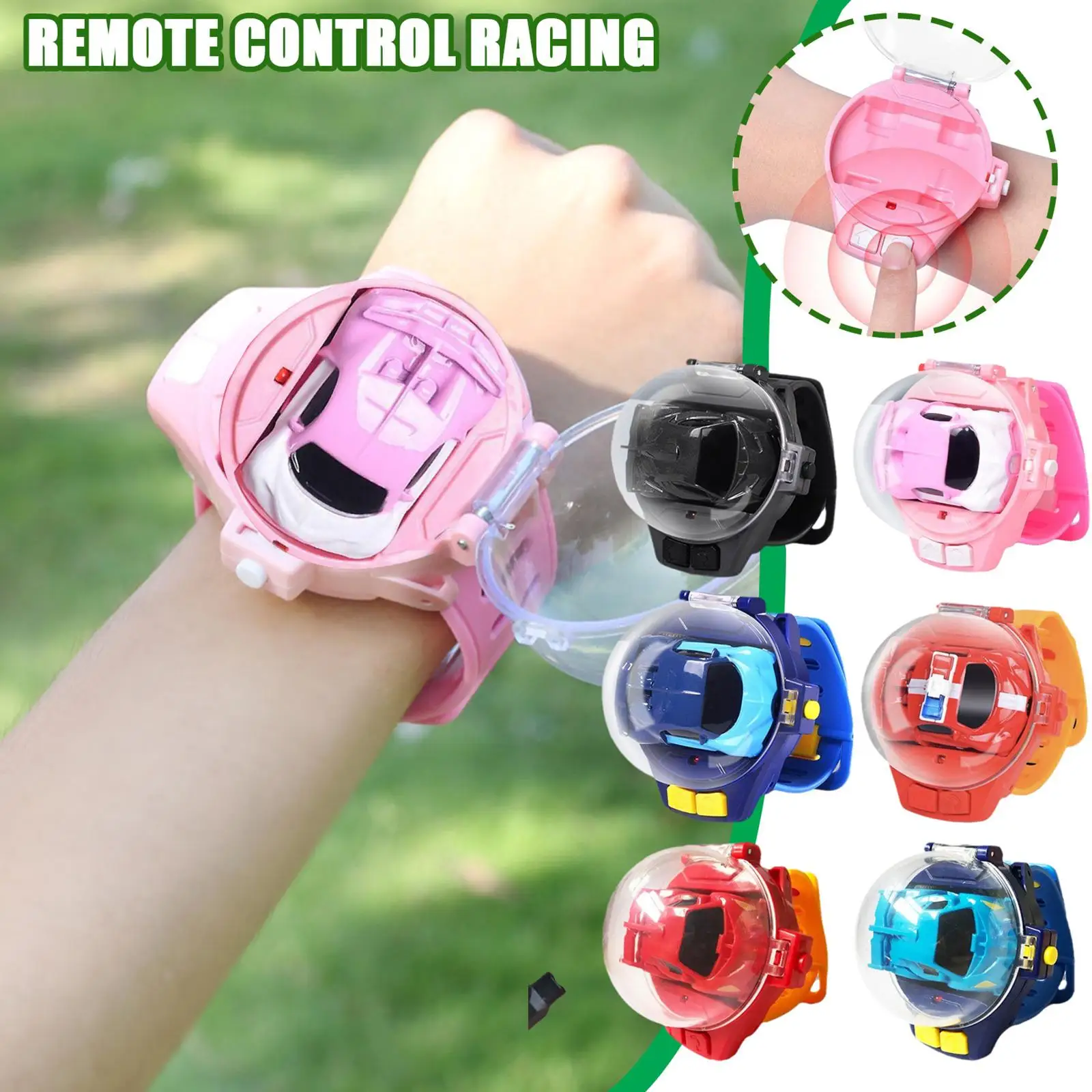 Mini Watch Car 2.4G Watch Remote Control Vehicle Cute Truck Infrared Sensing Rc Cars Toys For Baby Small Children gift