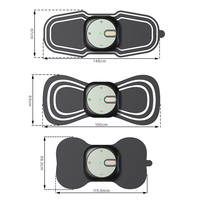 Masseur pour le cou et les épaules à vente chaude, appareil TENS EMS double, unité TENS sans fil, stimulateur musculaire pour soulager la douleur