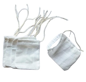 Unbleached Reusable Loose Tea Cotton Tea Bags - Product Image 1