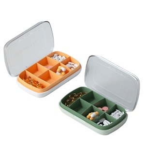 Pill Case 2021 Eco Friendly Weekly Pill Dispenser Container Medicine Case 7 Day Pill Box