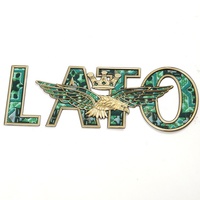 Fabricant d'étiquettes 3D impression personnalisée placage doré lettres Logo transfert de chaleur patchs TPU pour vêtements