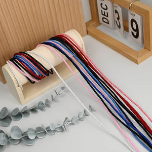 Оптовый поставщик: красный эластичный шнур OEM/ODM, 2.5 мм, 5 мм, для капюшонов, с возможностью нанесения логотипа, различных размеров, модный эластичный шнур для брюк и курток - Product Image 2