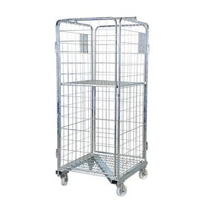 850x760xh1800 dây thép lưới lưu trữ CuộN lồng Z cơ sở có thể gập lại có thể khóa lưu trữ lưới Container xe đẩy hàng hóa & Thiết bị lưu trữ - Product Image 2